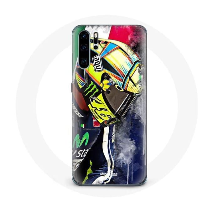 Hoesje voor Huawei P30 Valentino Rossi Champion speed driver