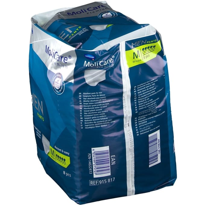 Hartmann Molicare Premium Men Pants 5 druppels Medium - 1 pak van 8 stuks