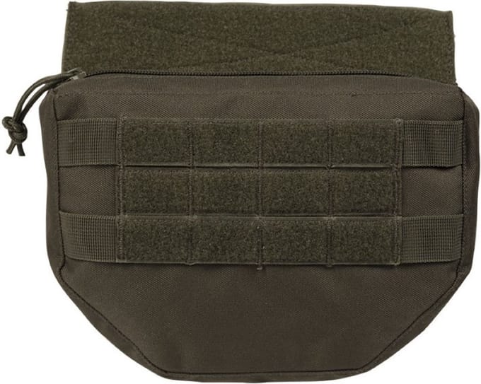 Mil-Tec Drop down pouch voor plate carrier vesten, legergroen