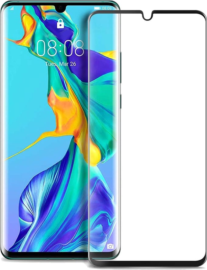 Screenprotector - Geschikt voor Huawei P30 Pro - Full Cover - Beschermglas - Gehard Glas - Tempered Glass - Screen Protector