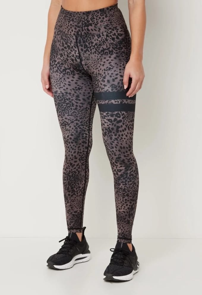 Stronger - Leo HW Legging - Sportlegging - Dames - Grijs Print - Maat XS