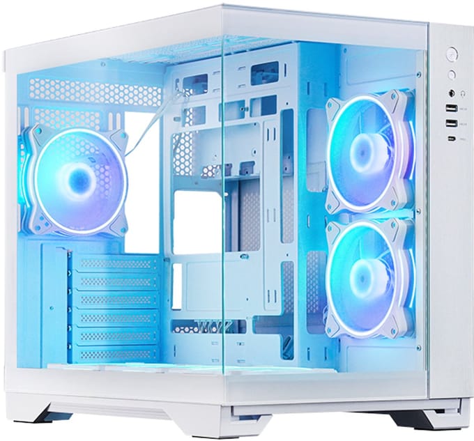 Chieftec Visio Behuizing Voor Atx Pc Met Argb-Venster Zonder Voeding, Wit
