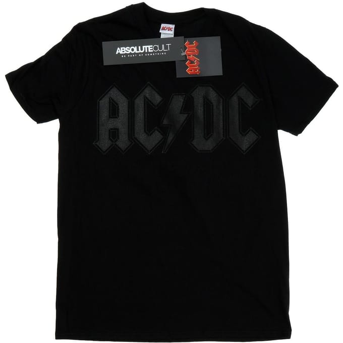 AC/DC Heren Zwart Logo T-Shirt (Zwart)