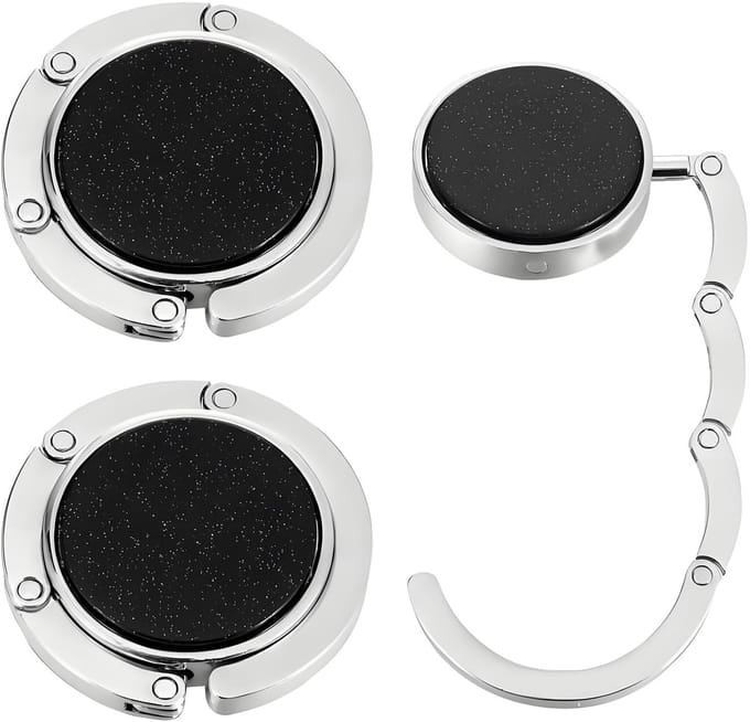 Dailygoods - Set van 2 Opvouwbare Tassenhouders voor Tafel