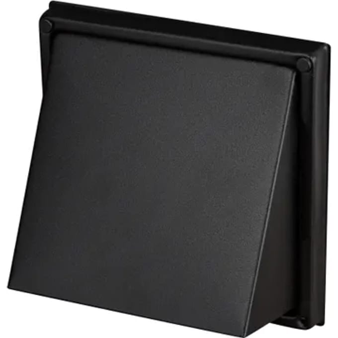 Sencys Rvs Overdrukrooster 125mm Kap Zwart