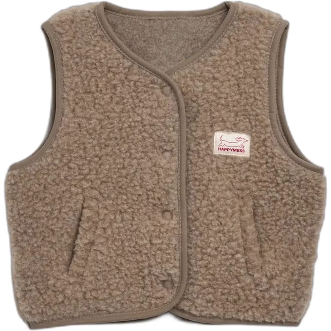Merino vest kind Happymess