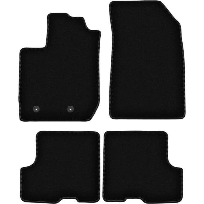 BASIC zwarte veloursmatten voor: Dacia Duster II 4WD SUV (2018-)