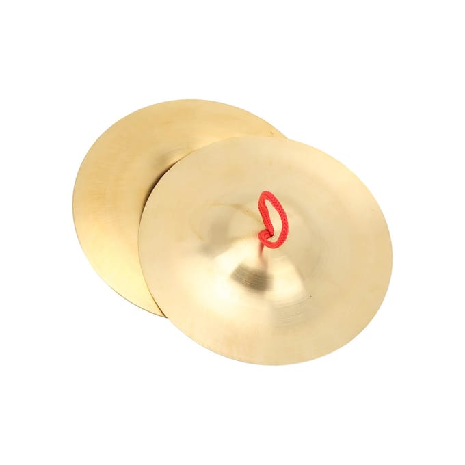 Crashbekken Messing Slaginstrument Paar Onderwijstool Speelgoed voor Kinderen Volwassene beige
