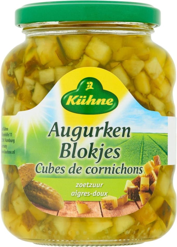 Kühne Augurkenblokjes 6 potten x 37 cl