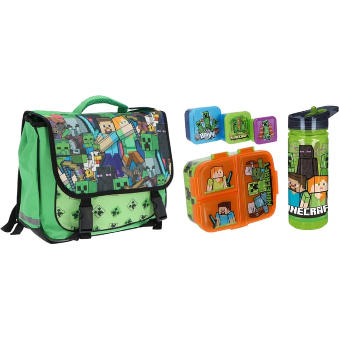 Minecraft school set; rugzak en lunchset