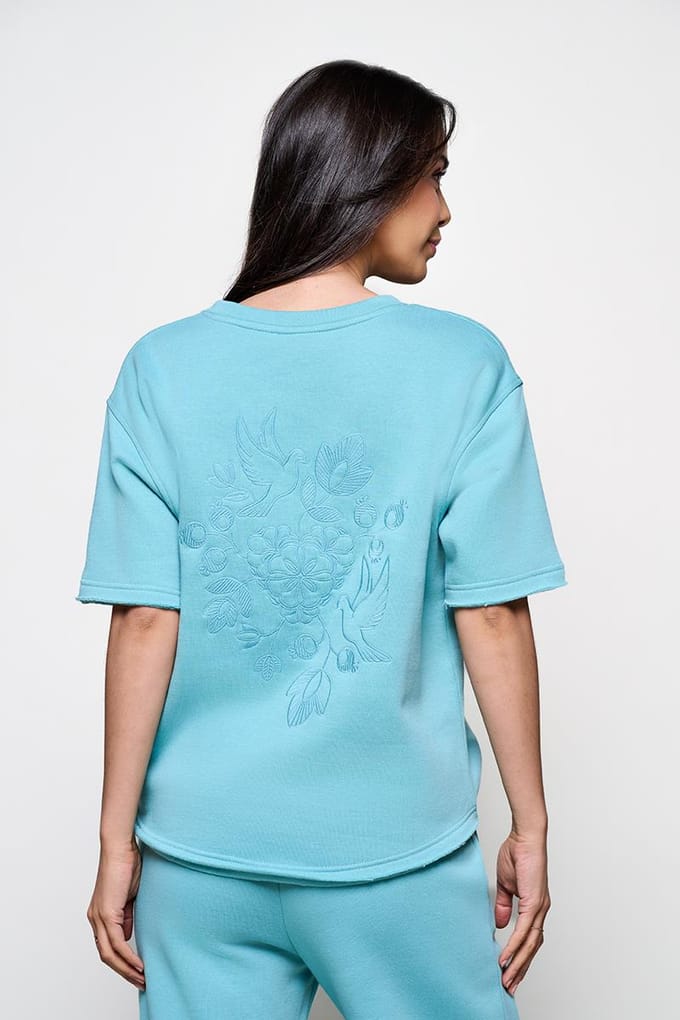 Caroline Tensen Emma Sweat Tee Licht Groen