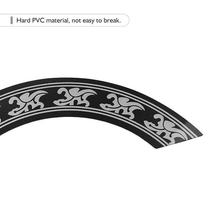 Folk gitaar rozet inlay sticker cirkel geluid gat decoratieve sticker gray