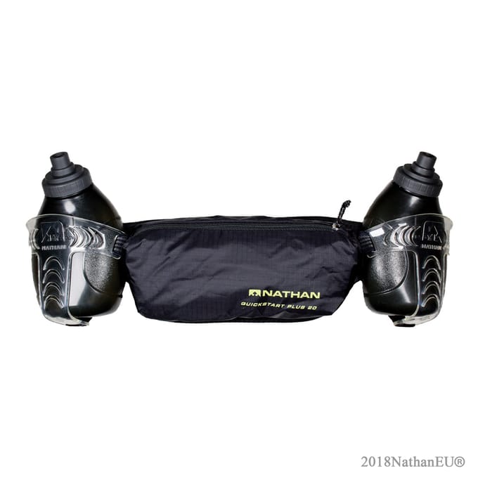 Nathan QuickStart Plus 20 2x300ml Black - Drinkgordel