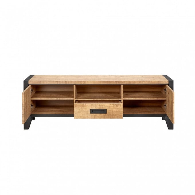 TV-Meubel Tilburg - MDF - Bruin - 152x50x45 cm (BxHxD)