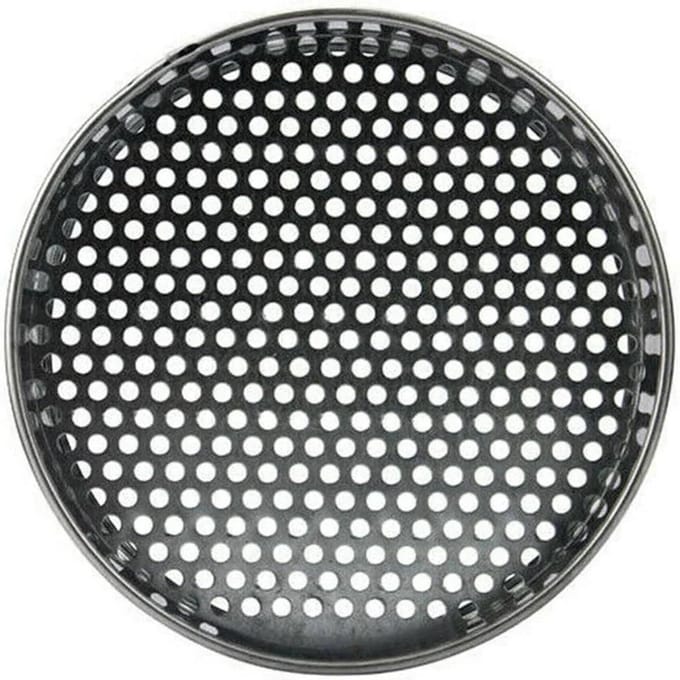 Grondzeef Tuin - Bodemzeef Compost - Aarde Ziften - Gepoedercoat Staal - 20 cm Diameter - Zilver