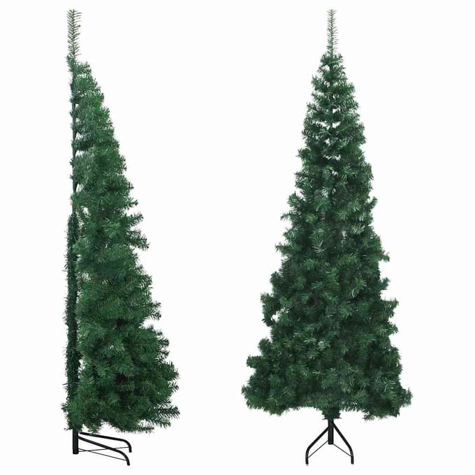 vidaXL - Kunstkerstbomen - PVC - and - steel - Green
