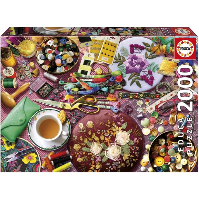 Puzzle - EDUCA - La Table de Couture - 2000 pieces - 96x68 cm - a partir de 15 ans