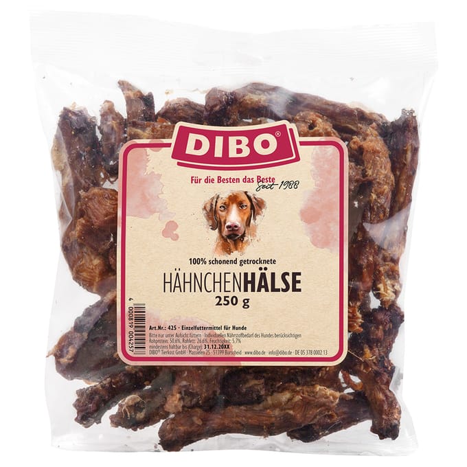 3x250g Dibo Premium Haantjesnek Hondensnacks