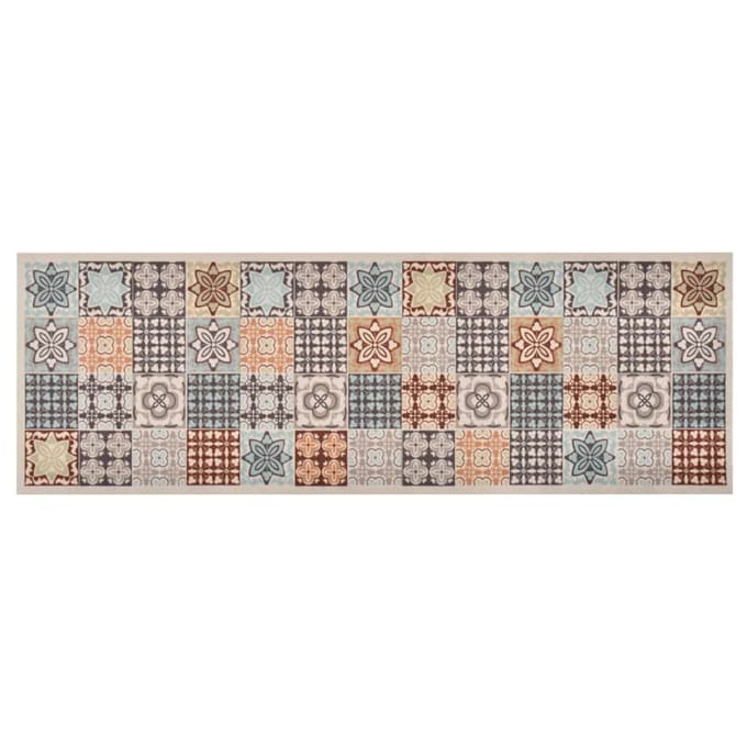 vidaXL - Keukenmat - wasbaar - Mosaic - Colour - 60x180 - cm