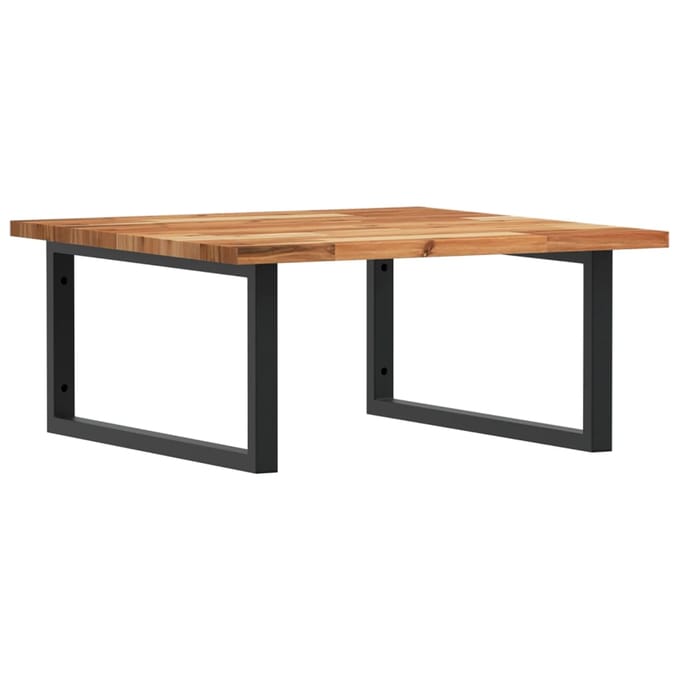 vidaXL - Badkamer - wandschap - staal - en - massief - acaciahout