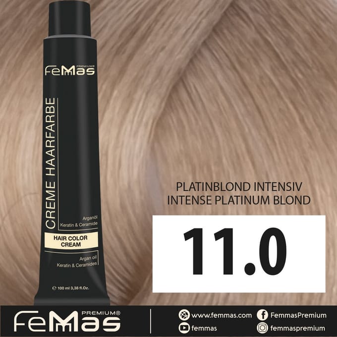 FemMas (11.0) - Haarverf - platinablond intensief - 100ml