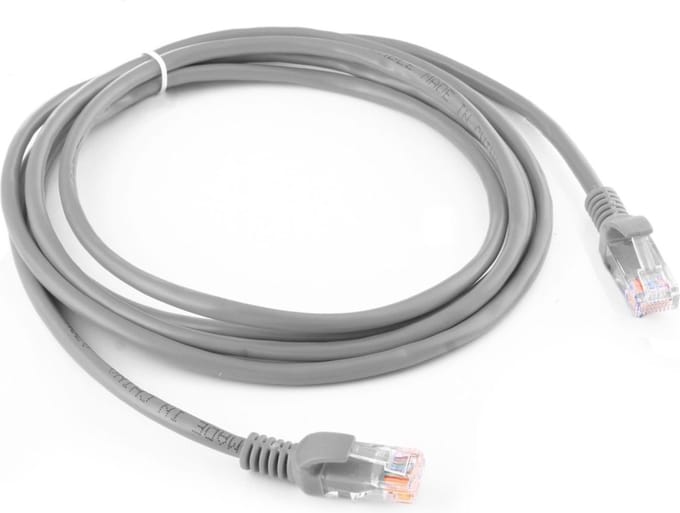 By Qubix internetkabel - 1,5m cat 5e Ethernet netwerk LAN kabel (10000 Mbit/s) - Grijs - UTP kabel - RJ45 - UTP kabel