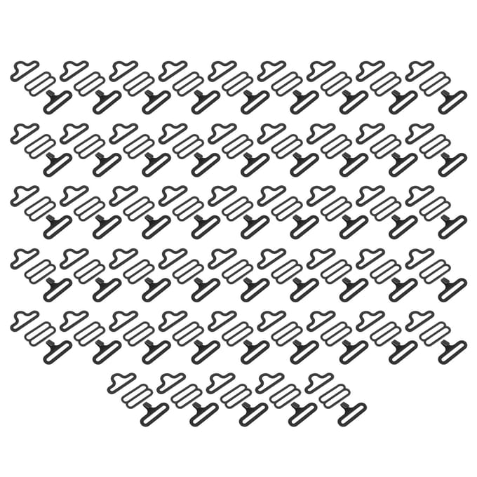 50 sets metalen verstelbare vlinderdas hardware das clip haak sluiting stropdas riem gray
