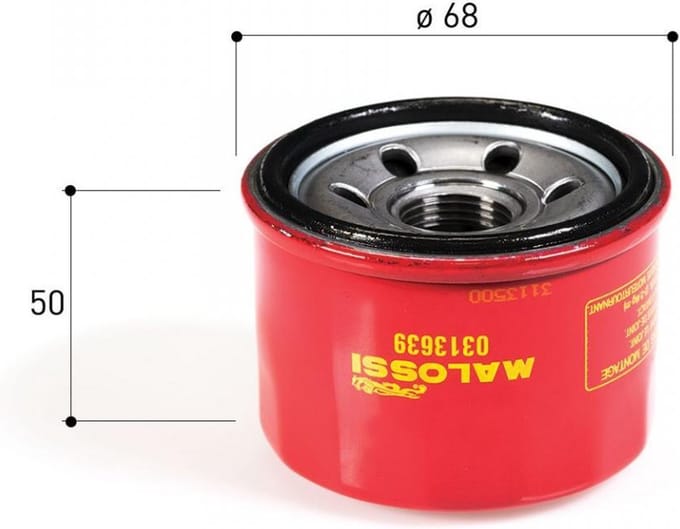 Oliefilter Malossi voor Scooter Yamaha 500 T-Max 2001 tot 2011 313639 Nieuw