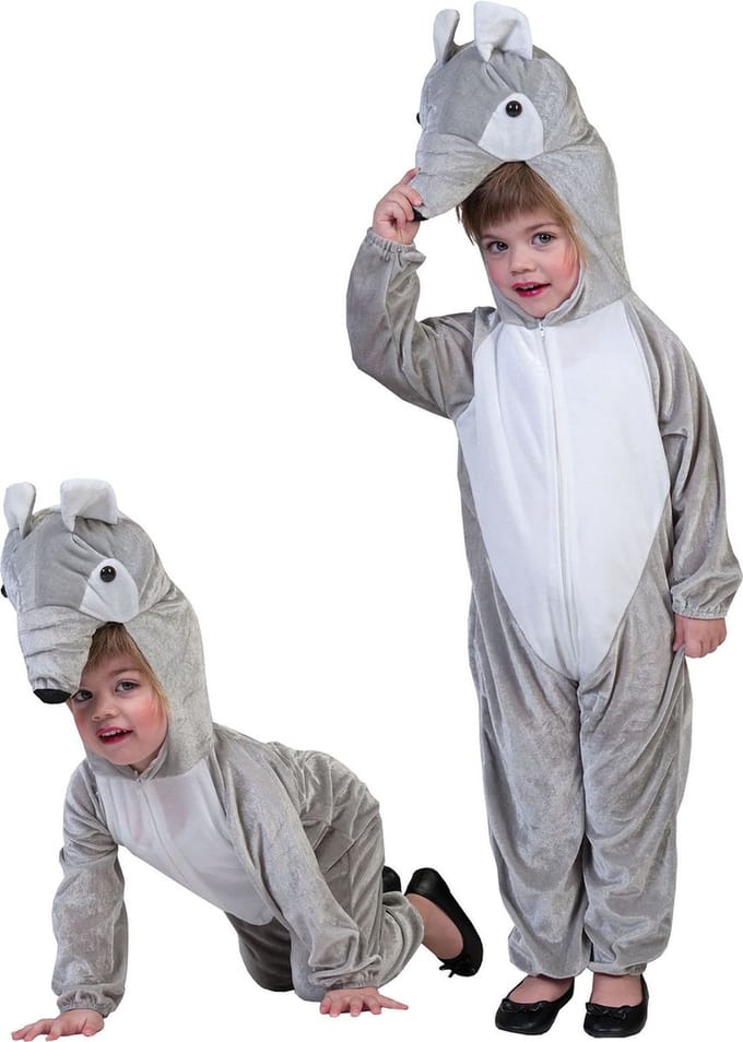 Grijze Regenwoud Tapir Kind Kostuum