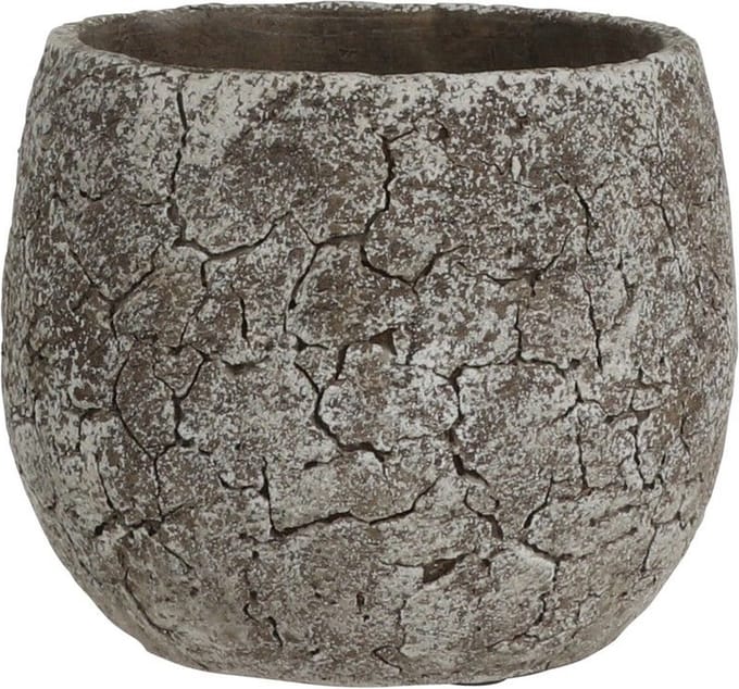 MICA DECORATIONS THOMAS BLOEMPOT - H11,5 X Ø13,5 CM - OFF WHITE
