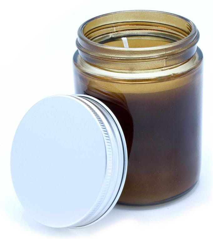 Ongeëtiketteerde aromatherapiekaars - Vrede