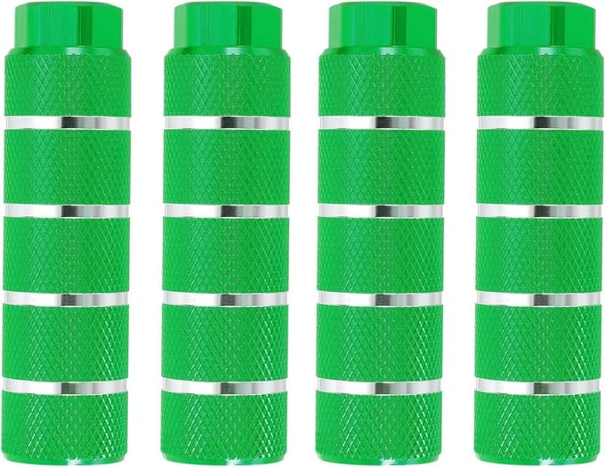 Fiets Steunen - Voetsteunen - Extra Ondersteuning - Aluminiumlegering - 4 Stuks - Groen