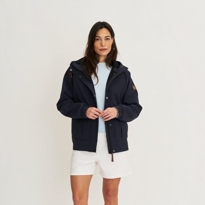 Travelin' Kiara Dames - Softshell Jas - Waterdicht - Navy
