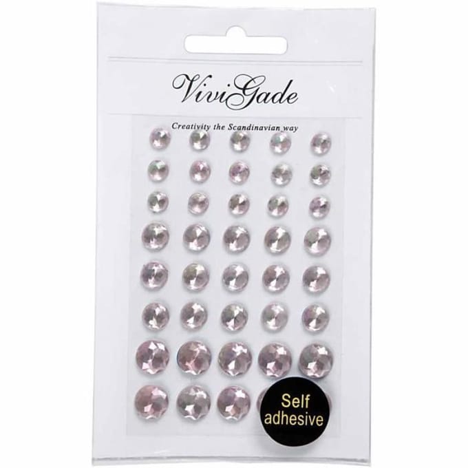 Vivi Gade Strasstenen Roze 6 + 8 + 10 Mm 40 Stuks