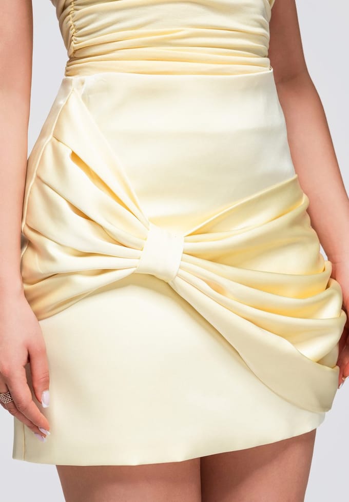 OMBRE Rok - Rits - Effen - Rok Geel M