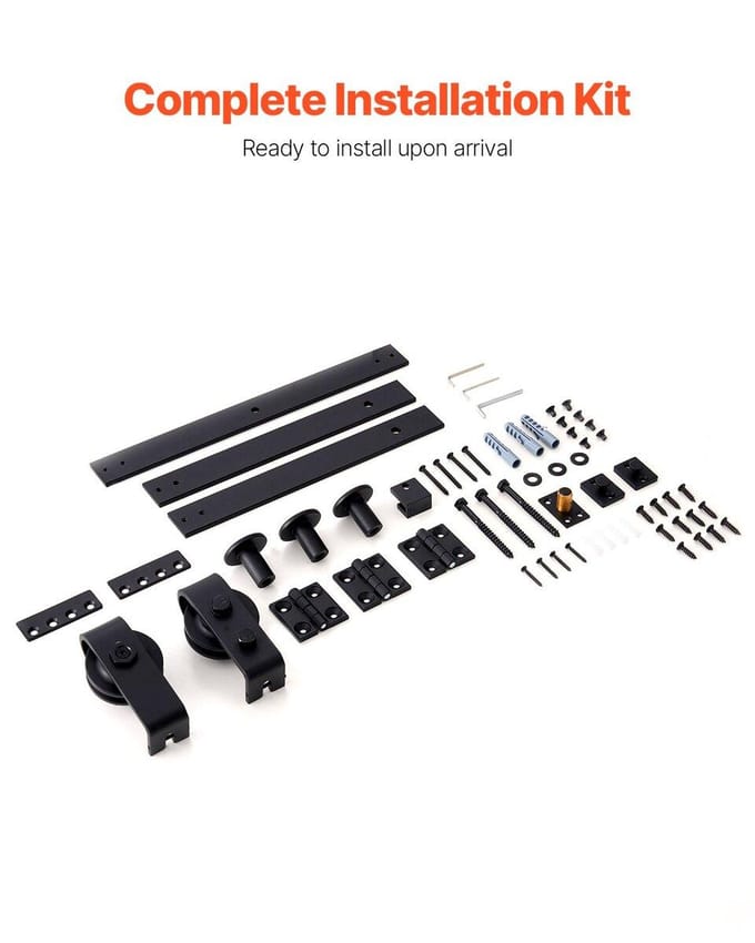Bi-vouw schuif schuurdeur hardware baan kit 40  voor twee 18  deuren
