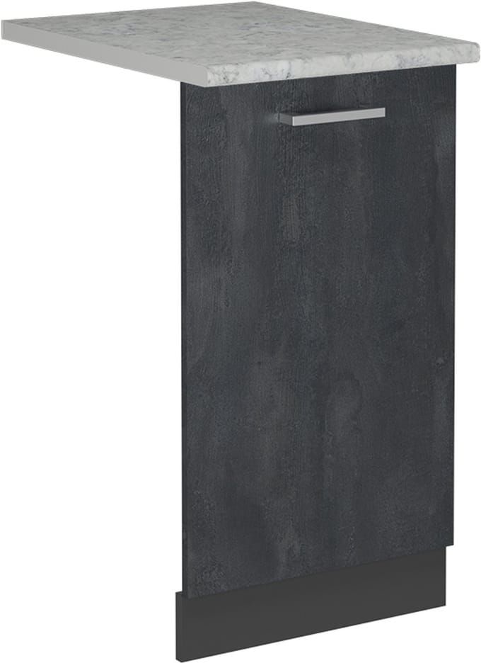 Vicco R-Line Vaatwasserfrontpaneel – 45 cm, WB Marmer Zwart beton