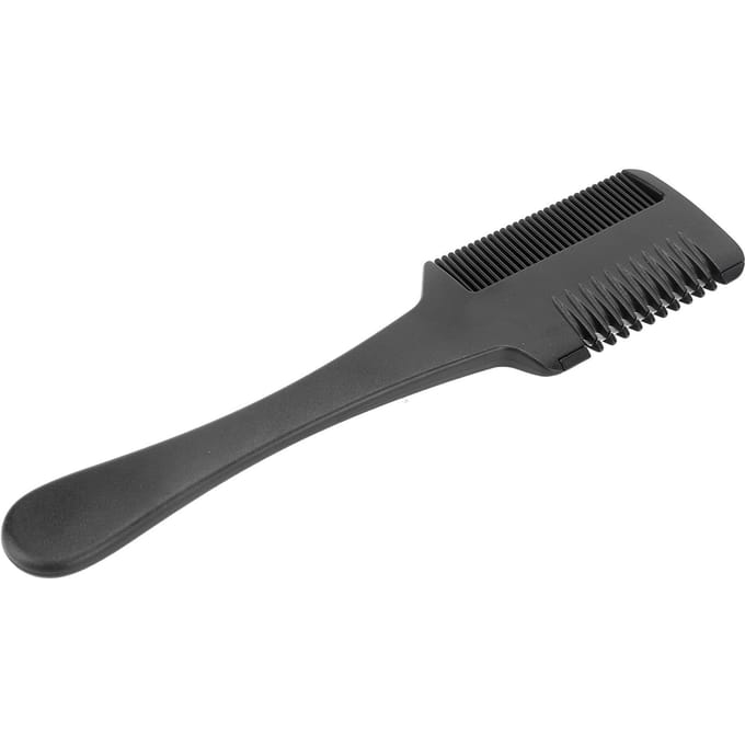 Haar Scheermes Kam Professioneel Draagbaar Thuis Salon Haar Uitdunningsmes Kam Trimmen Styling Tool gray