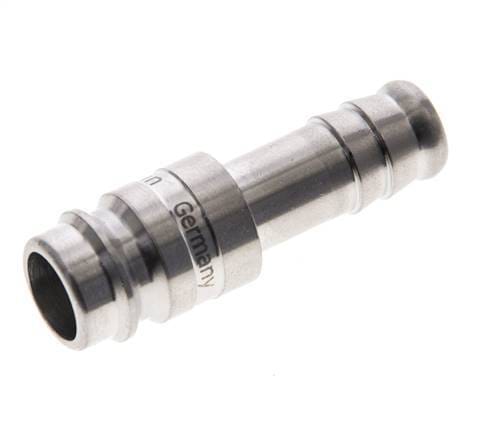 RVS 316L DN 10 Luchtkoppeling Insteeknippel 10 mm Slangpilaar