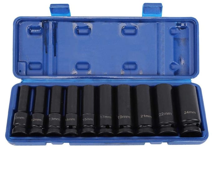 Stekker Set 1/2-Inch Hexagonaal - Krachtige Gereedschapsset van 10