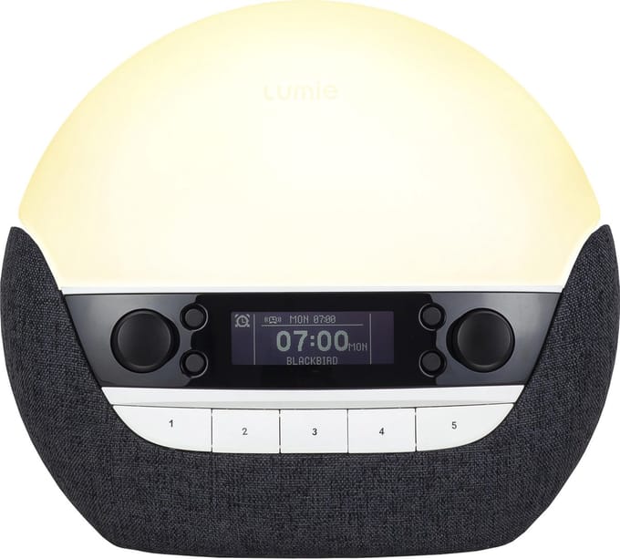 Lumie Bodyclock Luxe 750DAB - Wake-up light - USB/DAB+/Bluetooth - Antraciet