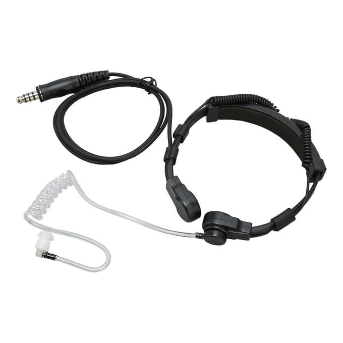 U94 PTT Adapter Handsfree Push to Talk Militaire Adapterkabel met Keelmicrofoon Oortje voor Alan
