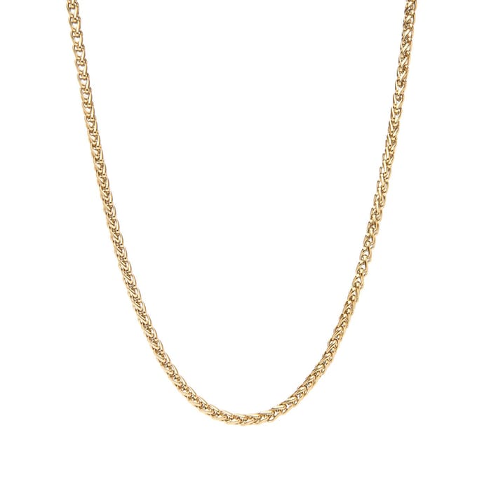Marenca gouden vossenstaart schakel heren ketting (60cm)
