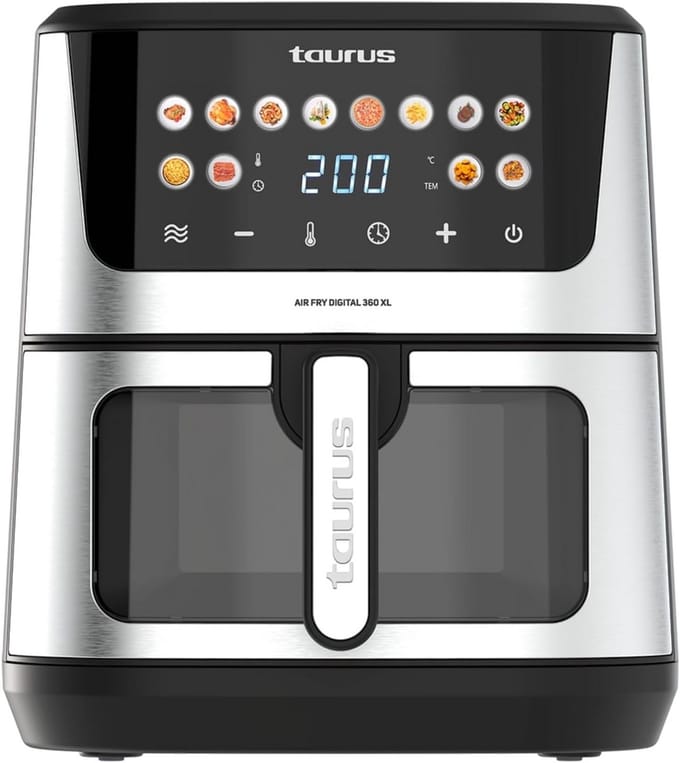 Grote Digitale Airfryer XL 8L - 2100W met 12 Programma's en Touchscreen | Snelle & Gezonde Bereiding