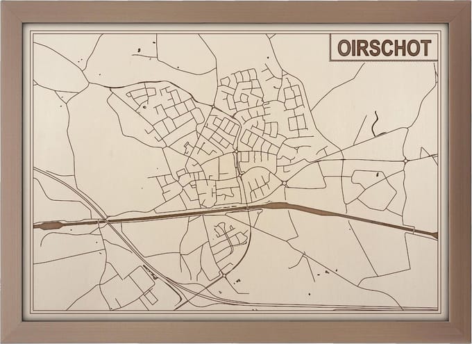 Decoratief Beeld - Houten Van Oirschot - Hout - Bekroned - Bruin - 21 X 30 Cm