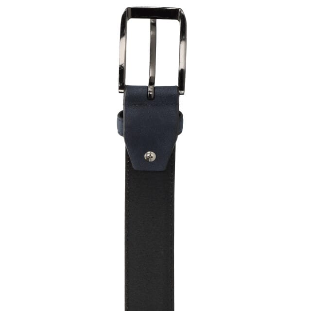 Zenino - Lederen riem - Colton - Blauw - 95cm