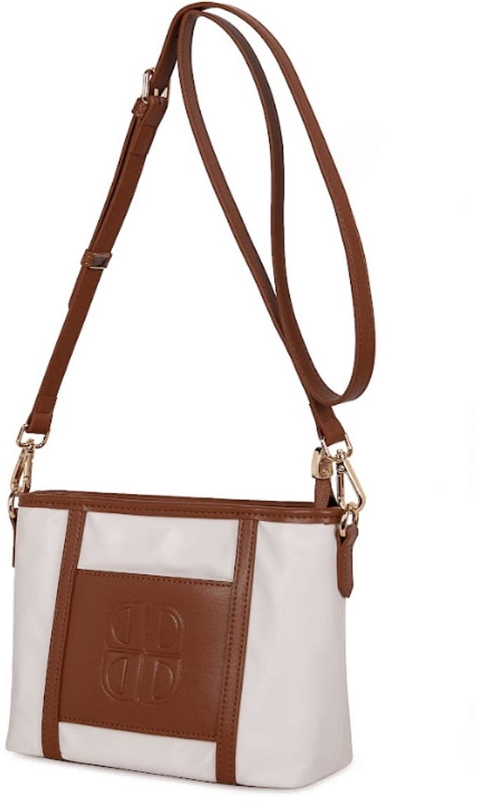 Laurent David Handtas White | Wit | Maat: One Size