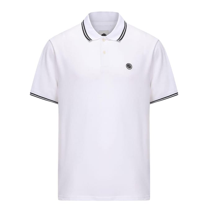 Pretty Green Heren Barton Korte Mouwen Polo Shirt (Wit)