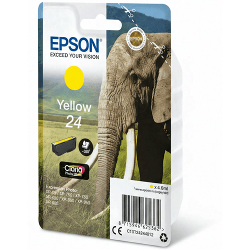 Epson Elephant singlepack geel 24 Claria Photo HD inkt