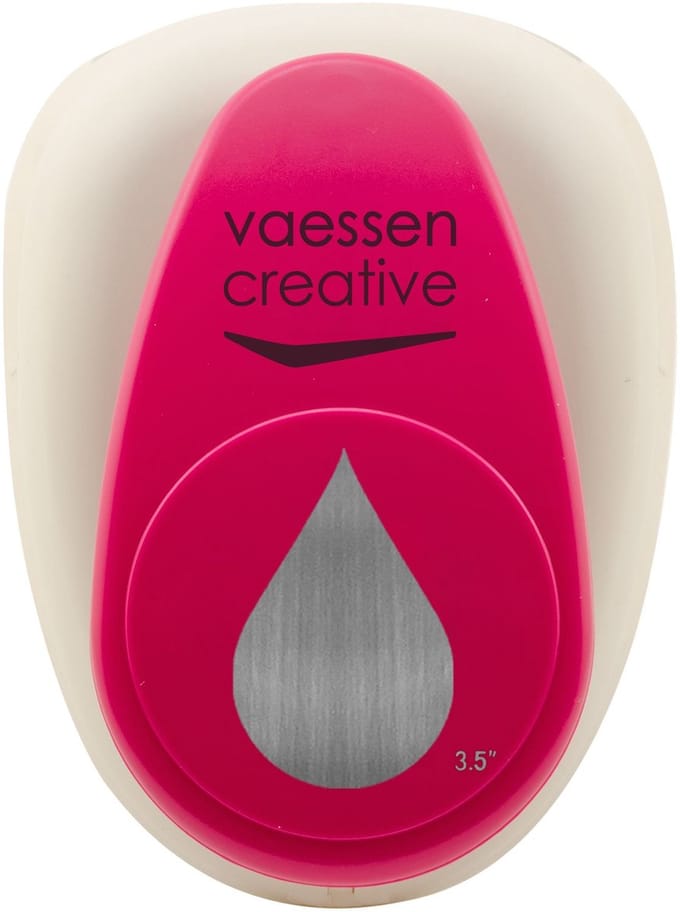 Vaessen Creative Pons - Figuurpons - Druppel - 5,8 x 8,9 cm